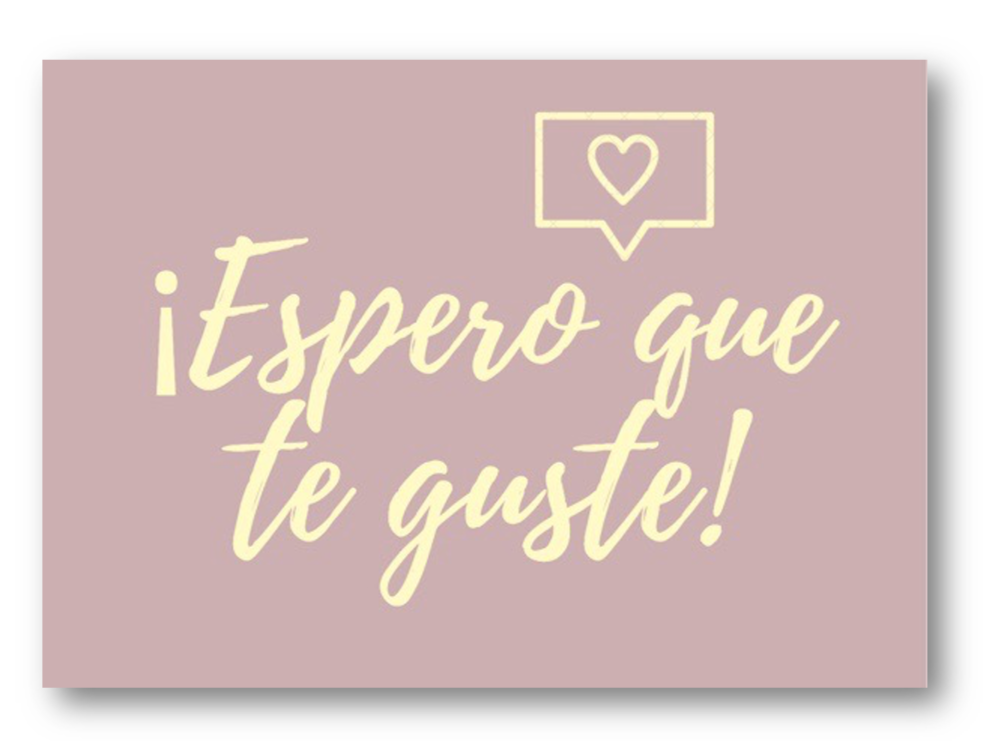 Espero Que Te Guste En Frances