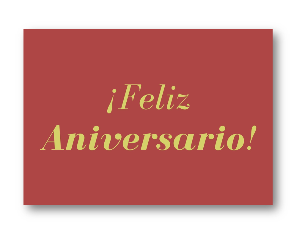 FELIZ ANIVERSARIO