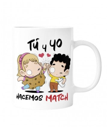 TAZA TU Y YO MATCH