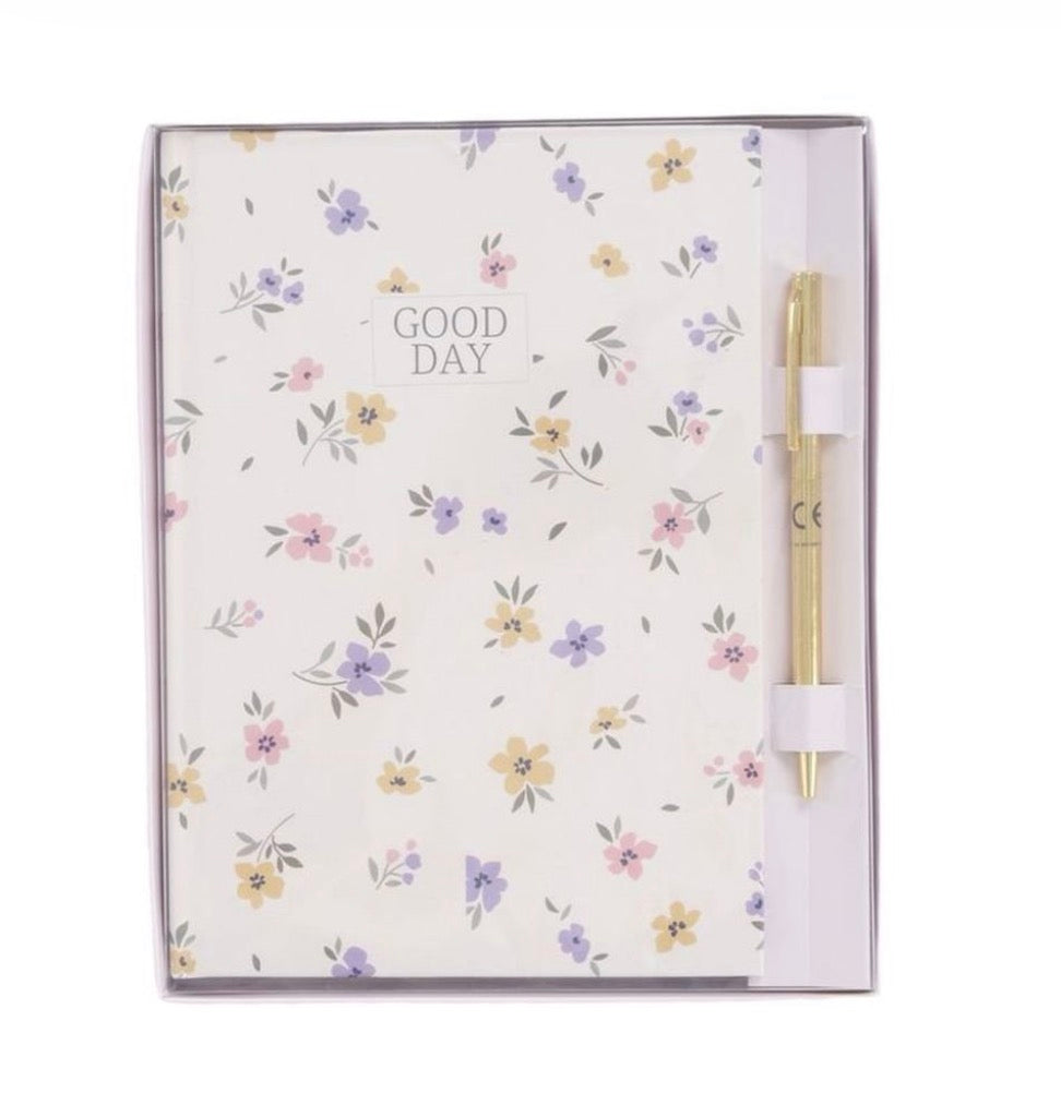 Set Cuaderno y Boli Flowers