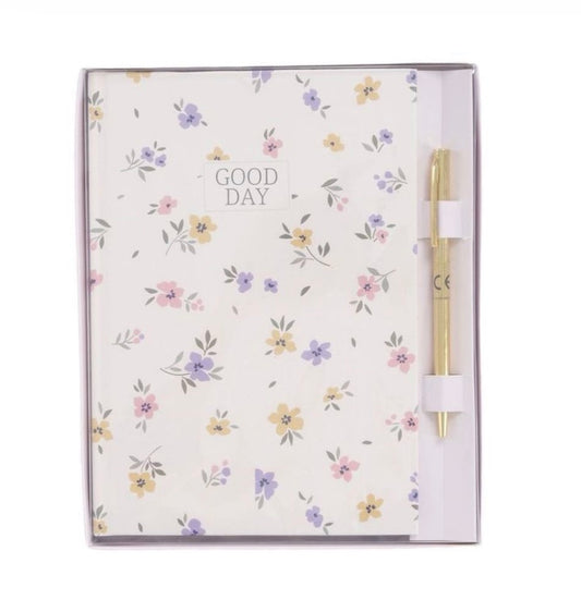 Set Cuaderno y Boli Flowers