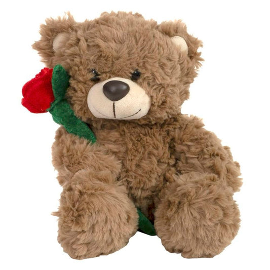 Peluche Oso y Rosa 20cm