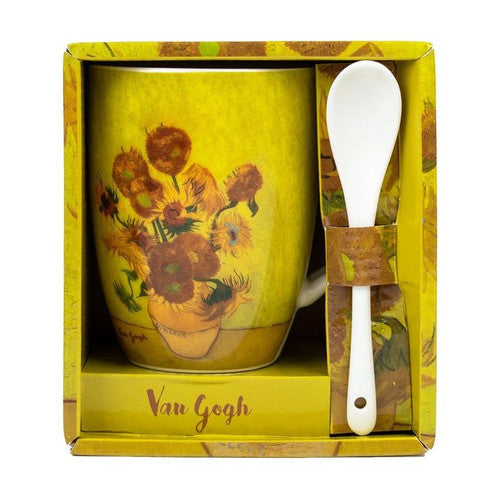 Taza y Cuchara Girasol Van Gogh