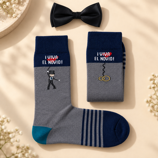 CALCETINES "¡VIVA EL NOVIO!" – fotografía de producto