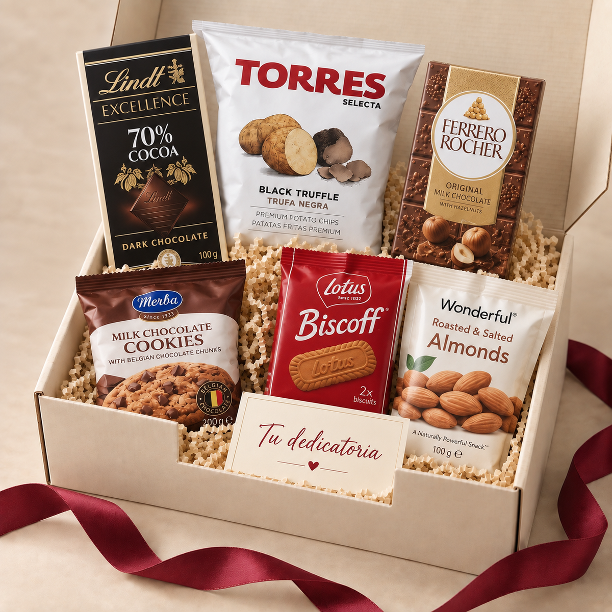 Caja Dulce, Salado & Tú de Click Regala con chocolate, galletas, aperitivos y dedicatoria