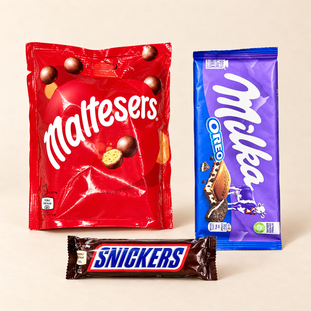 Extra Chocolate Lover con Maltesers, Milka Oreo y Snickers
