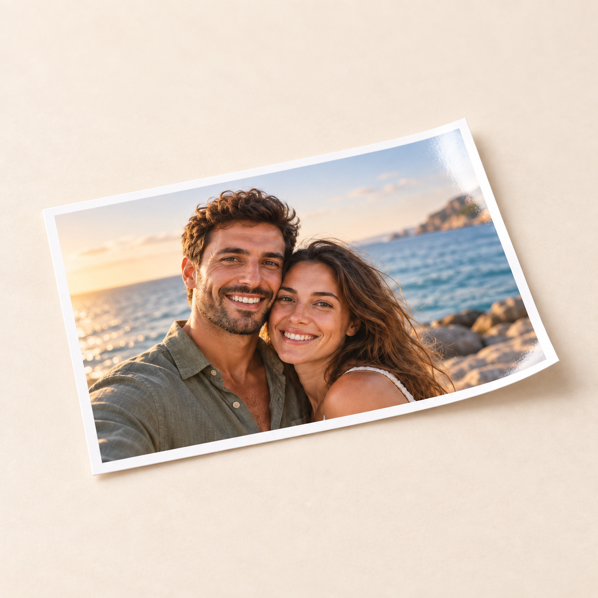 Fotografía impresa 10 x 15 centímetros para añadir a una caja regalo