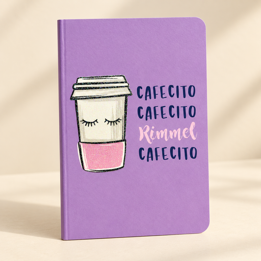 Libreta lila Cafecito