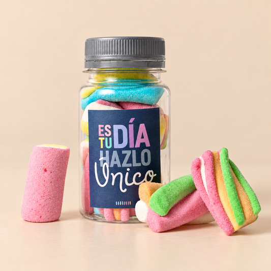 Pildorero Es tu día, hazlo único con golosinas
