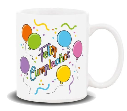 Taza "Feliz Cumpleaños" Color